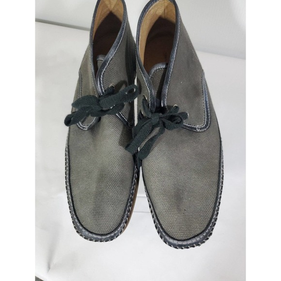 John Varvatos Gray Lace Up Hipster Chukka Ankle Rubber Sole Size 9.5 Ankle Boots main image 9